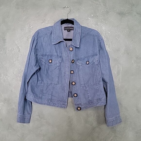 100% cotton denim crop - Picture 1 of 4